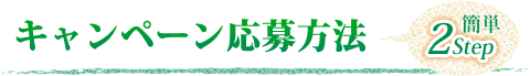 キャンペーン応募方法